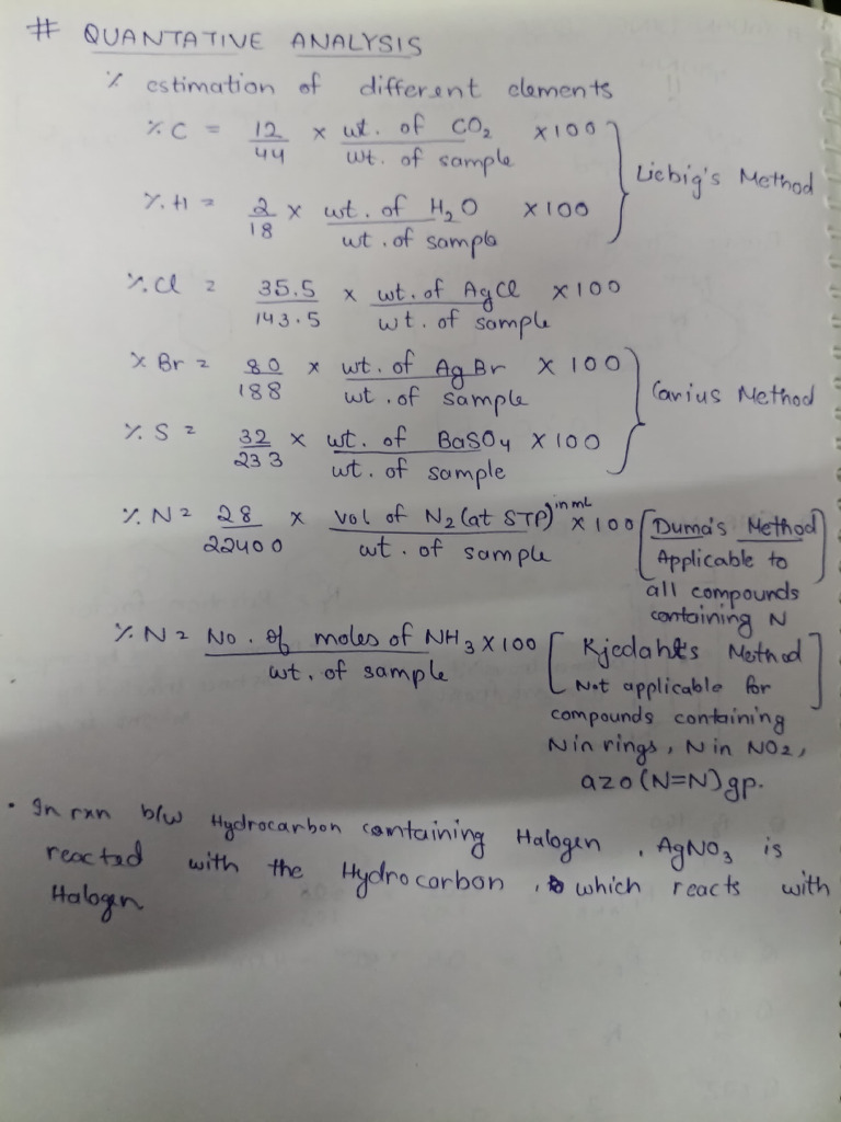 Quantitative Analysis Techniques for Compounds | PDF
