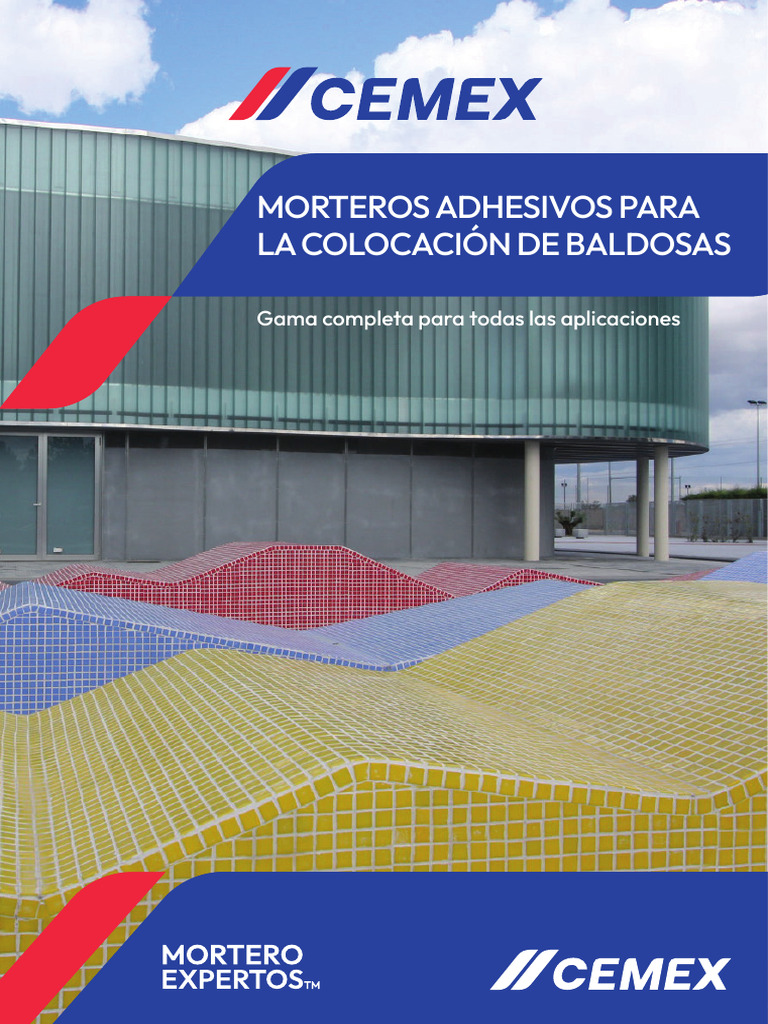 Morteros Adhesivos Cemex para Baldosas | PDF | Hormigón | Loseta