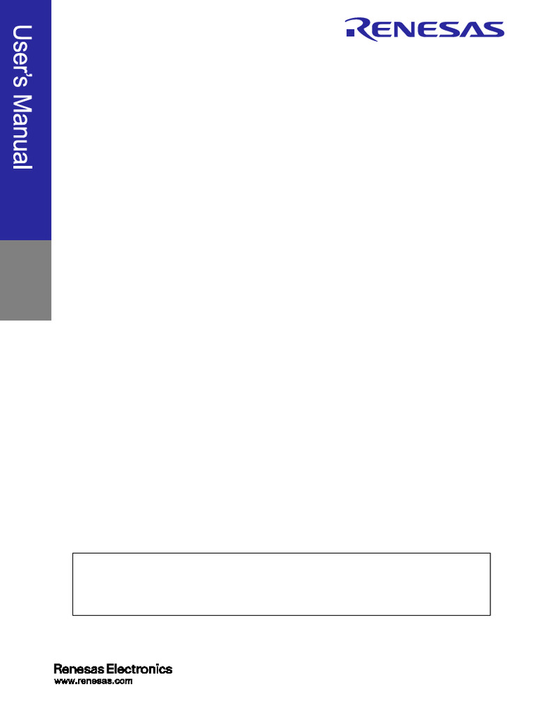 Renesas Flash Programmer User Manual | PDF | Microcontroller | Electronics