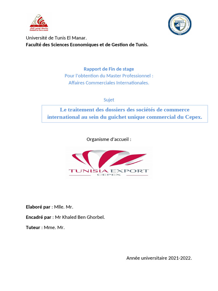 Traitement des dossiers au Cepex | PDF