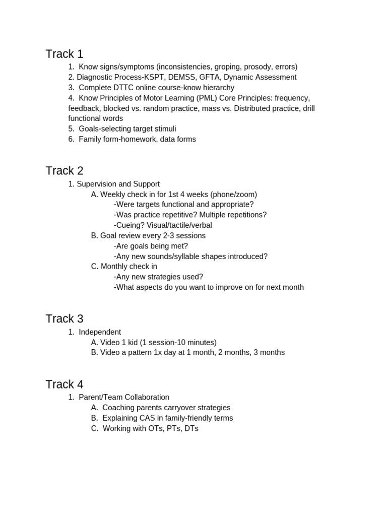 Comprehensive CAS Therapy Guide | PDF