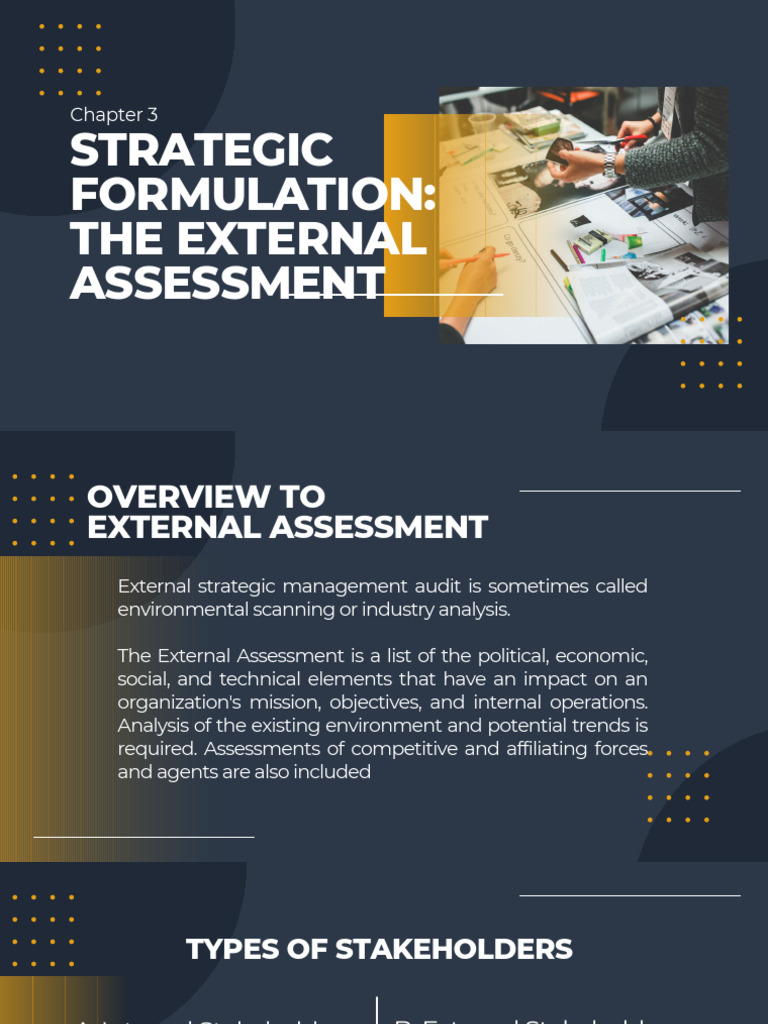 External Strategic Assessment Guide | PDF | Strategic Management | Risk