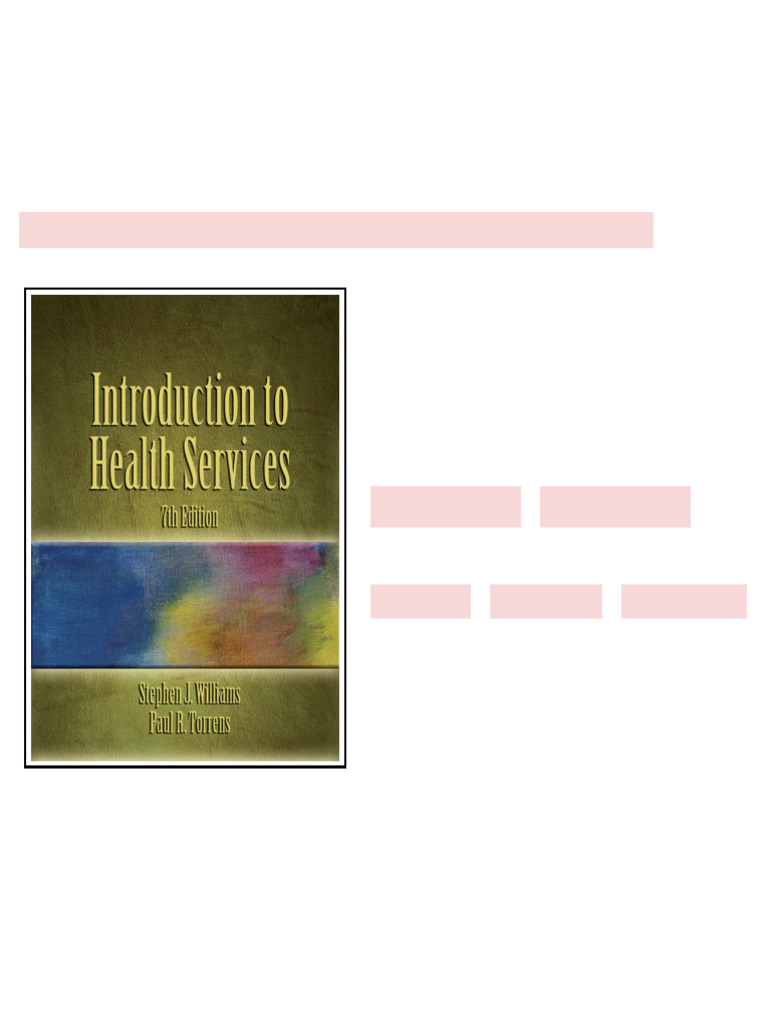 Introduction to Health Services 7th Edition available instanly | PDF ...