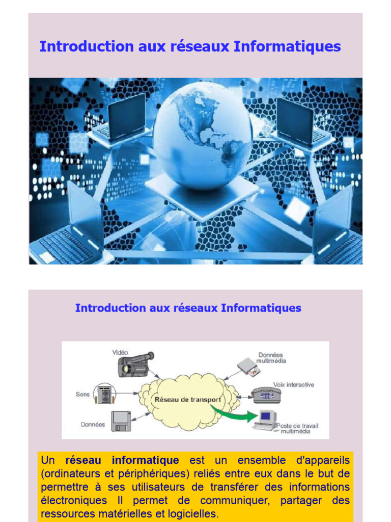 Introduction aux réseaux informatiques | PDF | Topologie de réseau | WiMAX