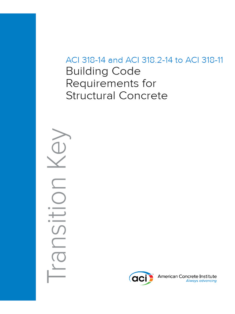 ACI 318 Transition Guide: 14 to 11 | PDF | Prestressed Concrete | Beam ...