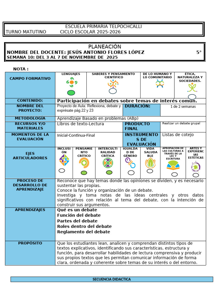Semana 10 Del 3 Al 7 de Nov 2025 | PDF | Vejez | Adultos