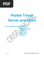 Cisco Packet Tracer Server and Client Configuration Help File