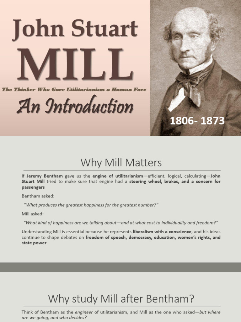 J S MILL | PDF | John Stuart Mill | Utilitarianism