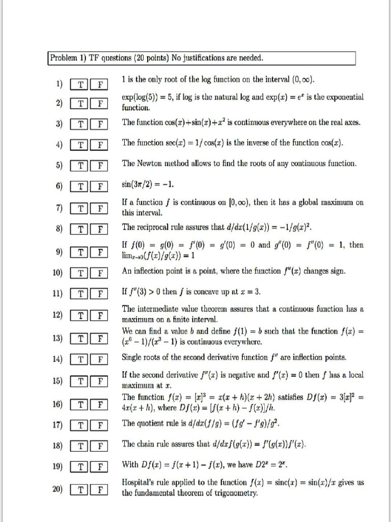 Harvard Math1 | PDF