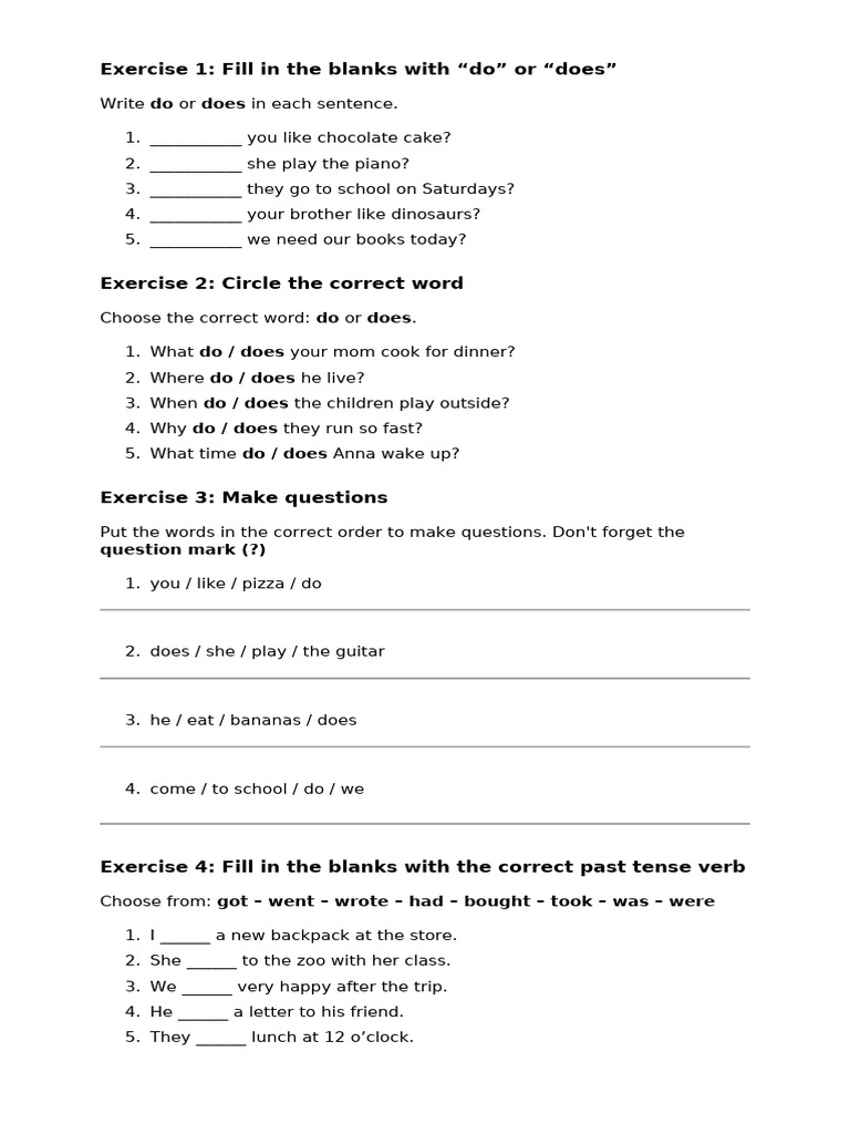 English Grammar Exercises for Kids | PDF | Lionel Messi
