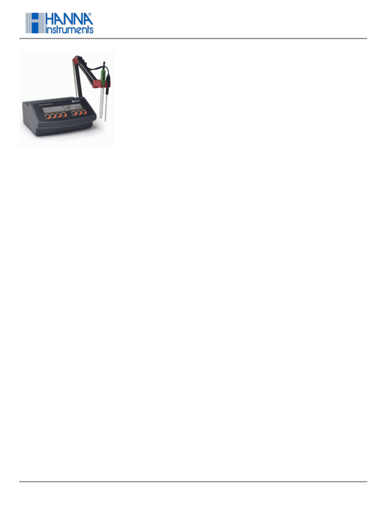 Medidor de pH/mV HI2211: Precisión y Facilidad | PDF