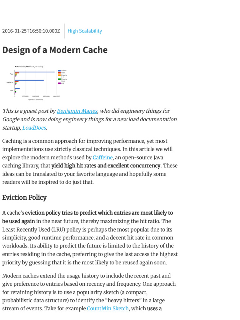 Modern Caching Techniques in Java | PDF | Computer Data | Computer ...