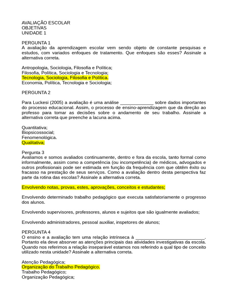 Avaliação Escolar: Enfoques e Conceitos | PDF