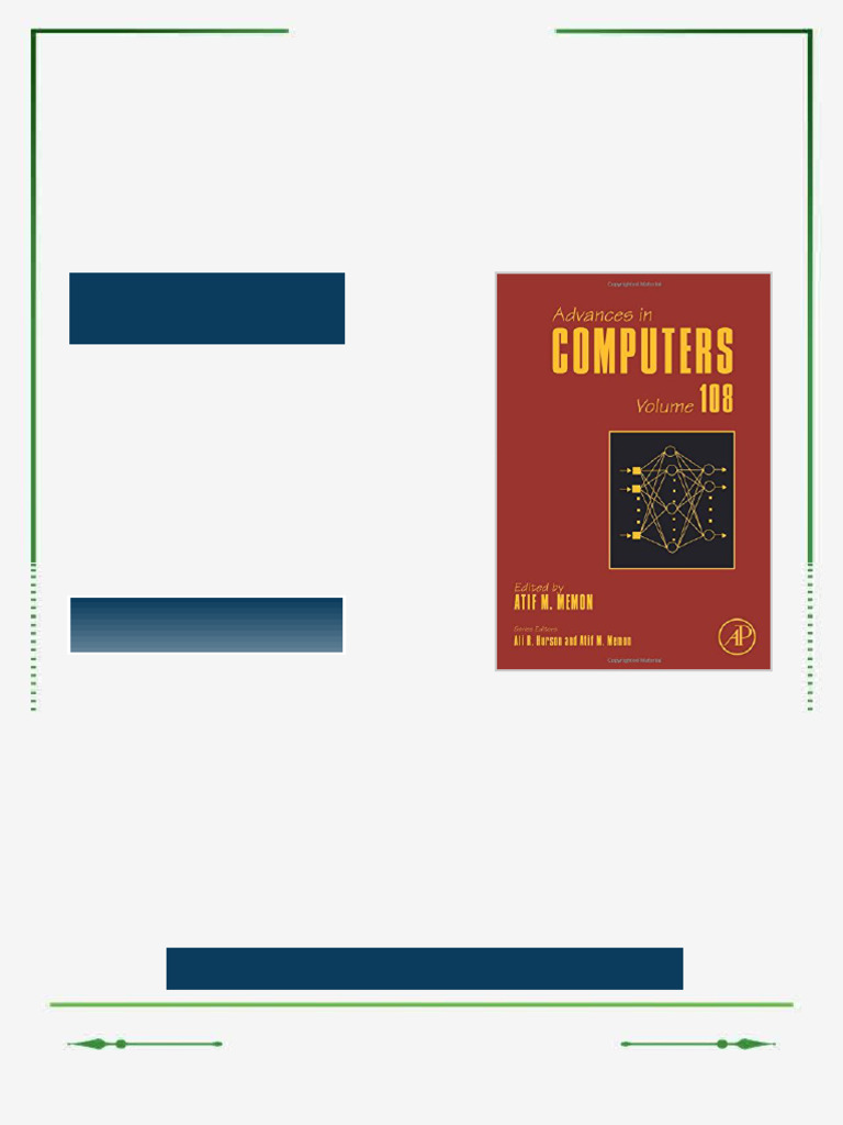 Advances in Computers Volume 108 1st Edition Atif Memon eBook full ...