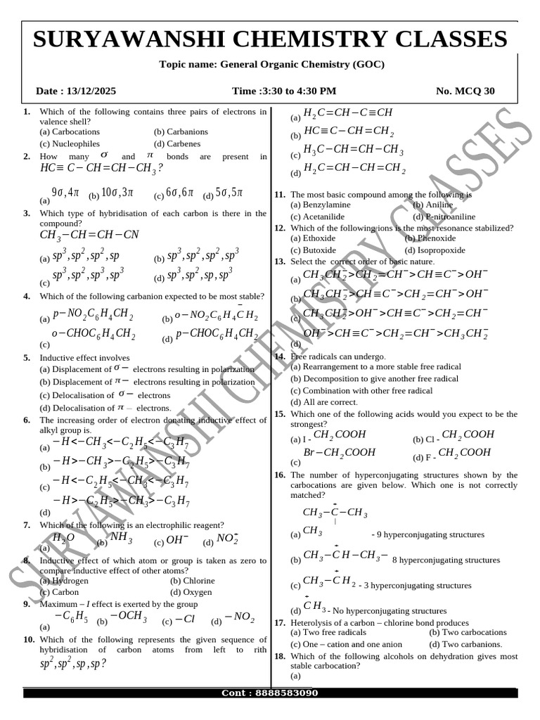 GOC full | PDF | Ion | Atoms