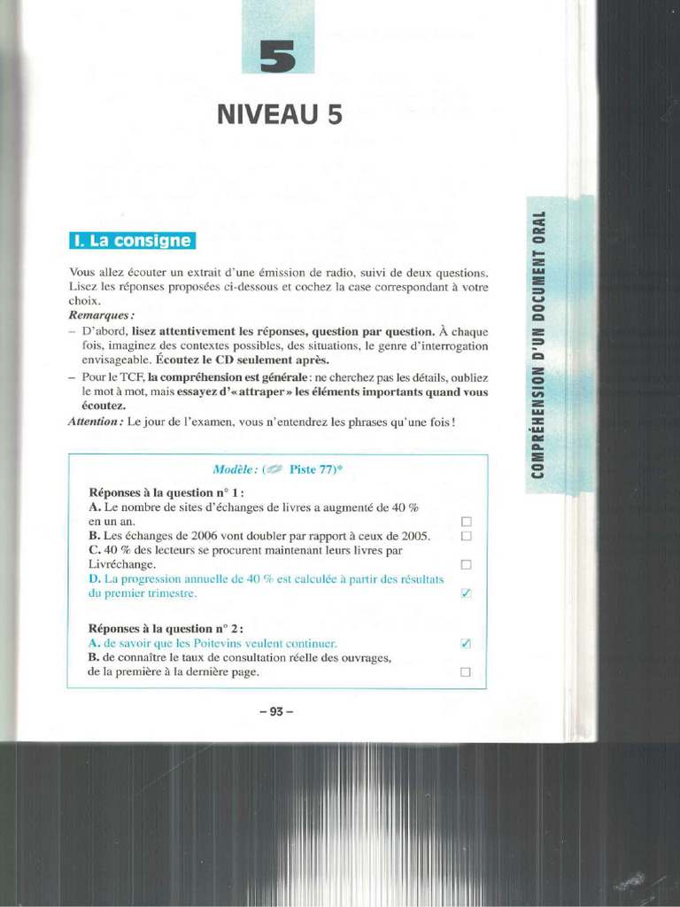 Transcrição TCF Nivel 5 e 6 | PDF