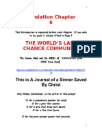 Revelation Chapter 6: This Is A Journal of A Sinner Saved by Christ