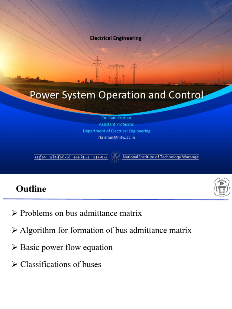 Bus Admittance Matrix in Power Systems | PDF | Electricity | Electrical ...