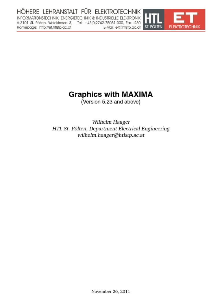 Maxima Graphics with Gnuplot Guide | PDF | Command Line Interface ...