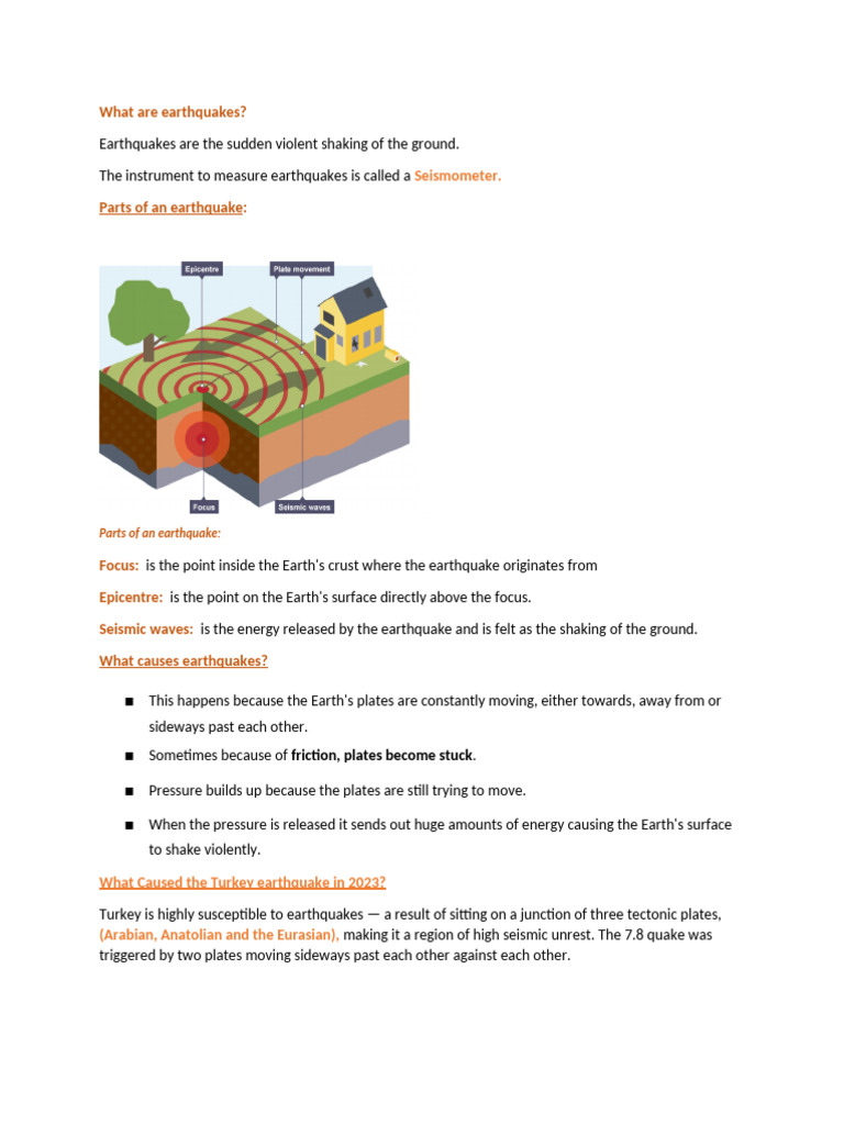 Understanding Earthquakes and Their Impact | PDF