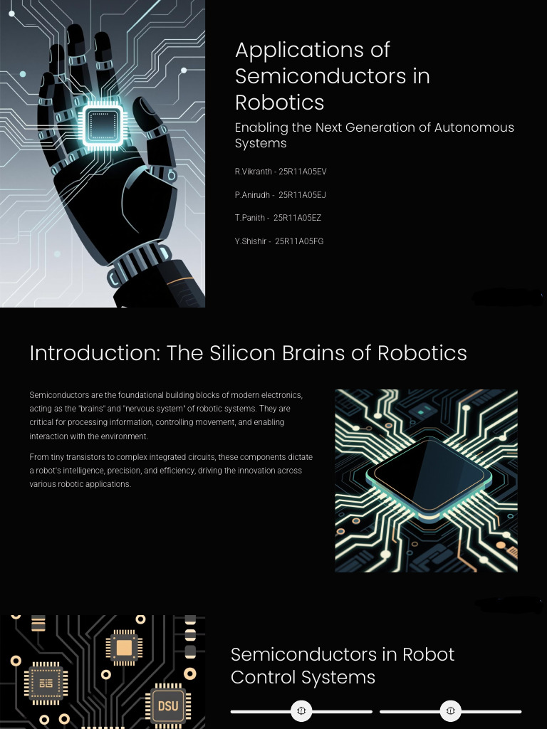 Applications of Semiconductors in Robotics Copy | PDF | Integrated ...