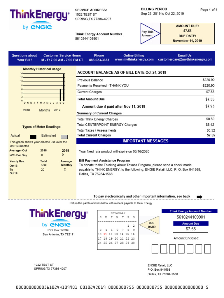 Think Energy Bill Summary and Details | PDF | Power (Physics)