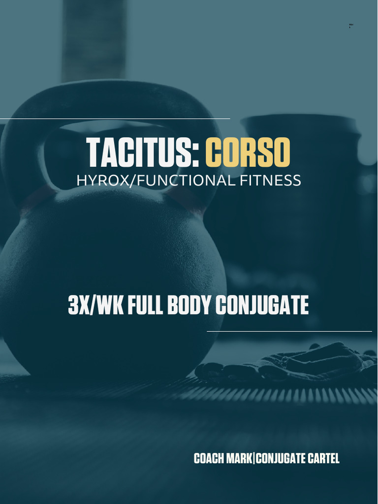Full Body Conjugate Training Program | PDF | Weight Training | Physical ...