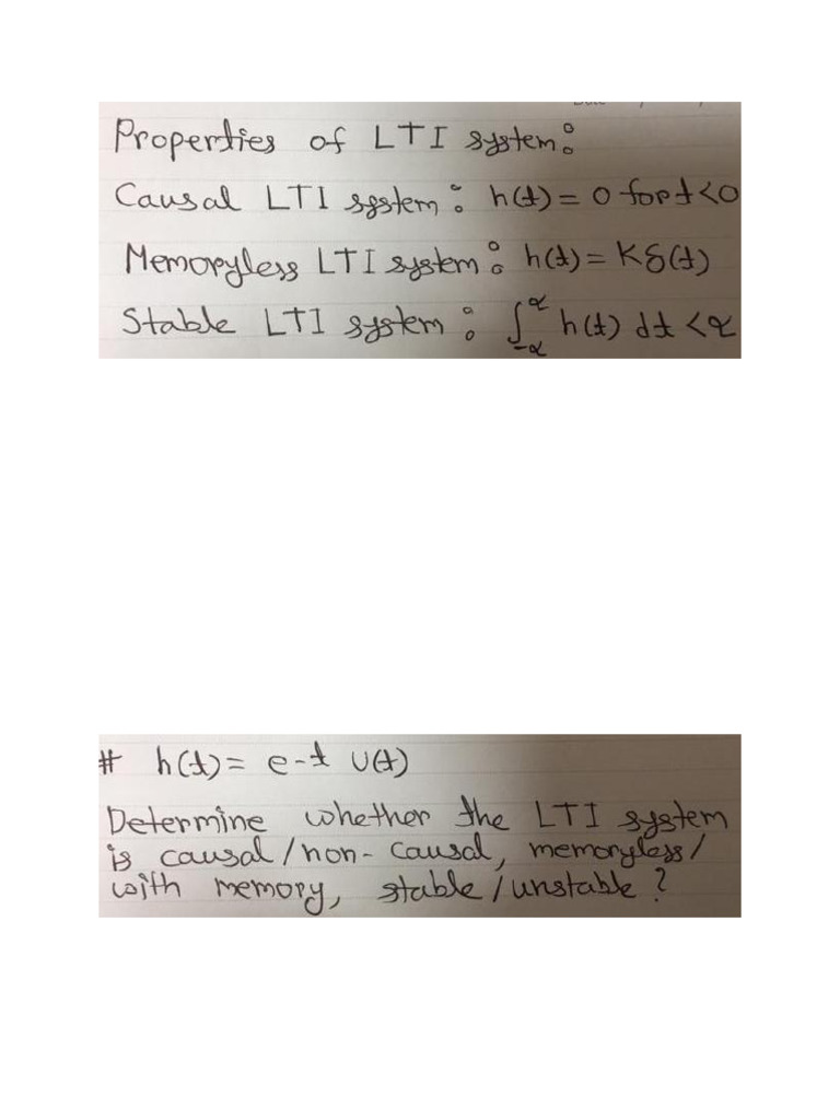 2 3 LTI System Classification | PDF