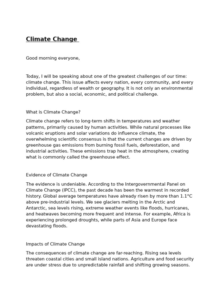 Climate Change | PDF | Climate Change | Climate