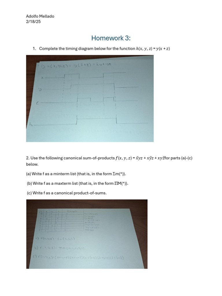Homework 3 | PDF