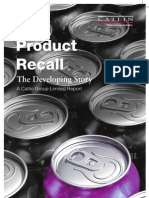Product Recall: The Developing Story