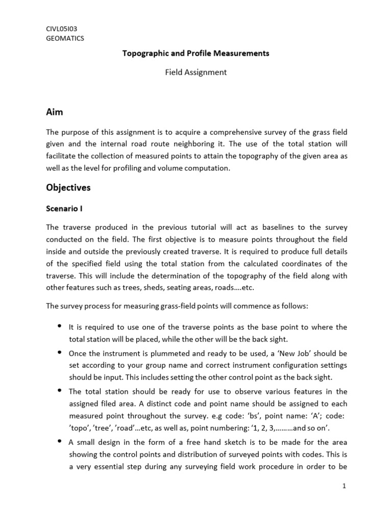 Practical 3 Topography | PDF | Surveying | Topography
