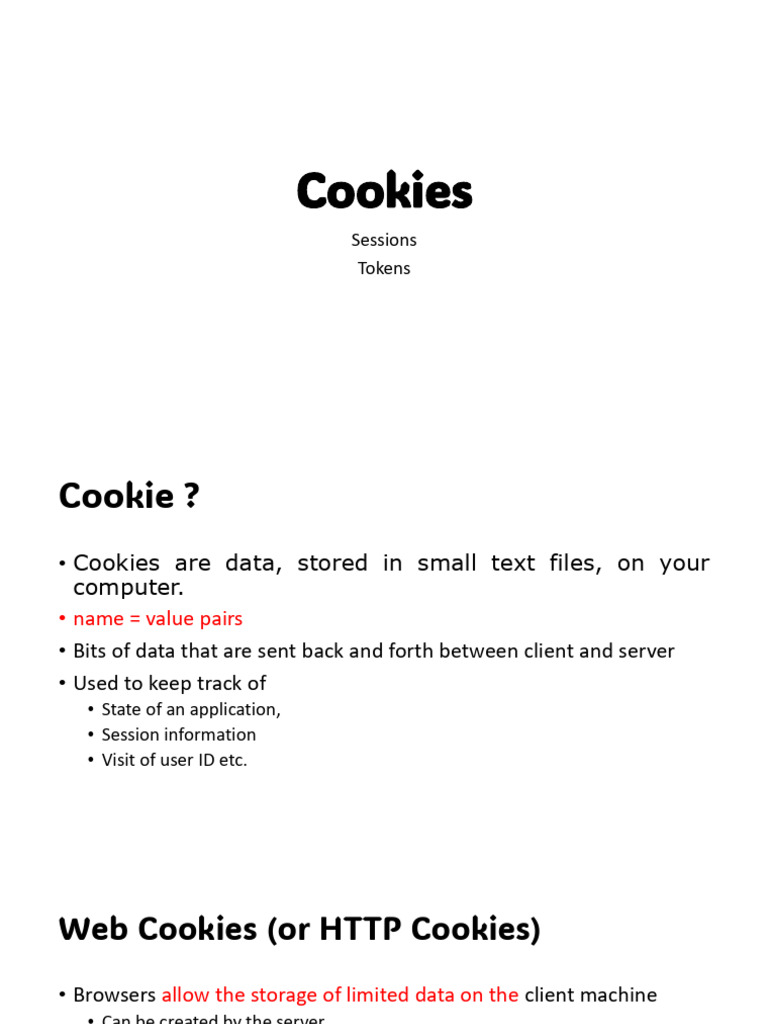 Understanding Web Cookies and Their Uses | PDF | Http Cookie | World ...