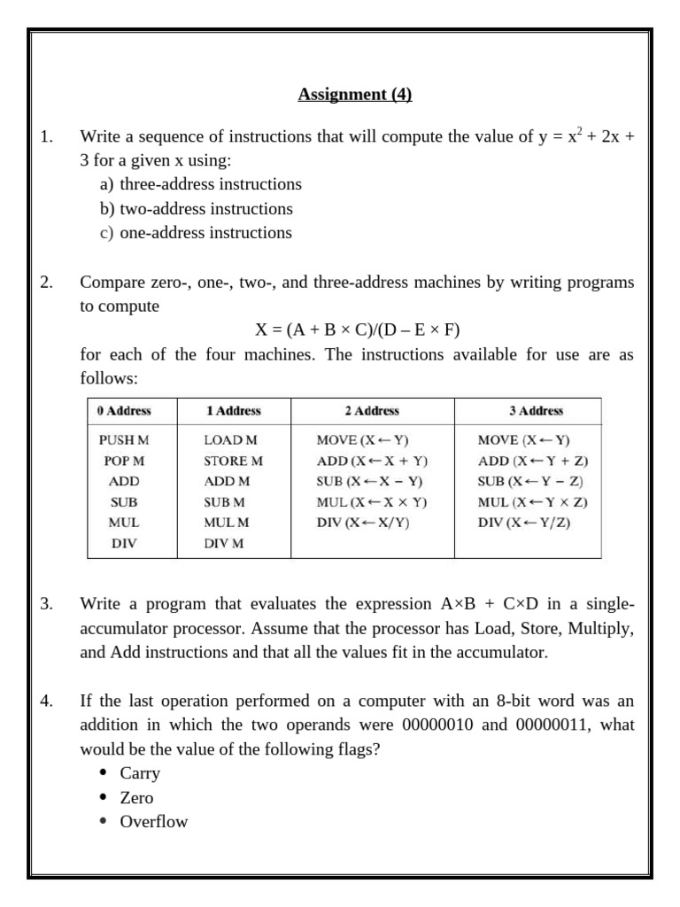 Instruction Sequences for Computing Expressions | PDF