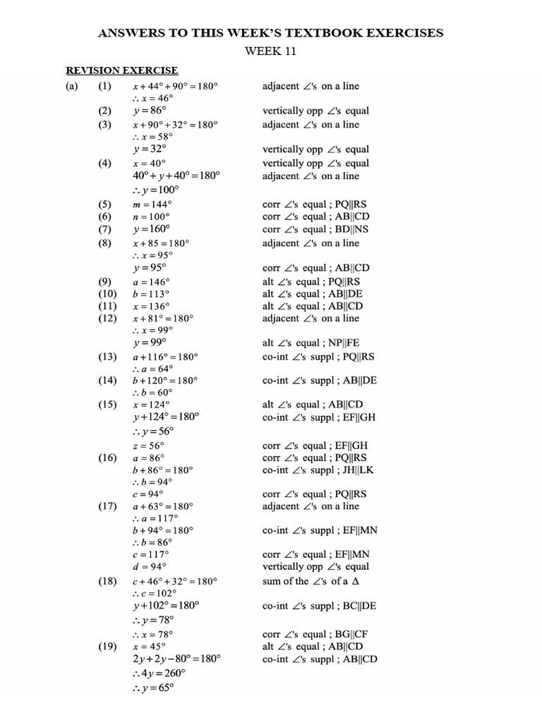 Answers - Week 11 | PDF
