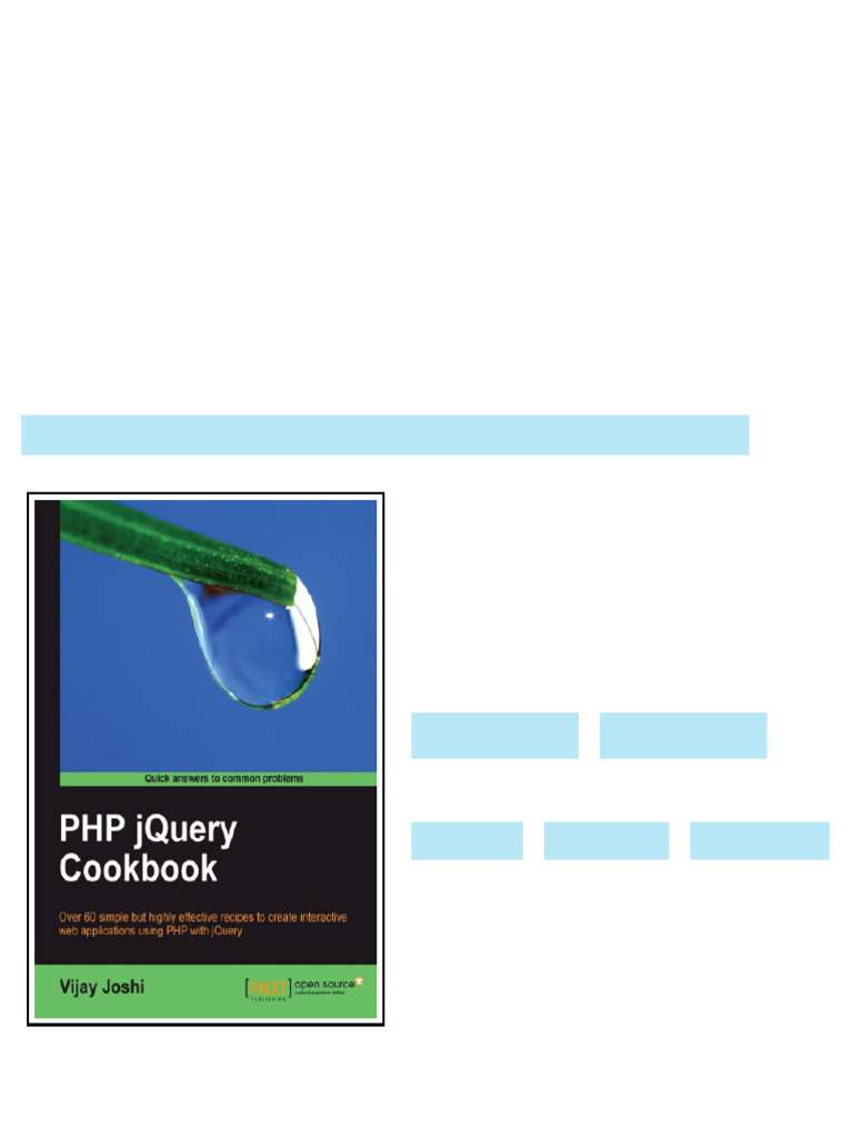 (Ebook) PHP jQuery Cookbook: over 60 simple but highly effective ...