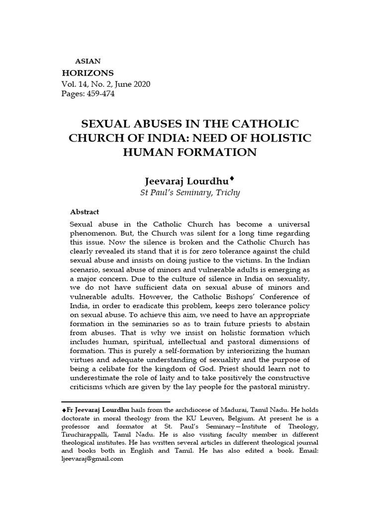 2913-Article Text-6210-1-10-20200730 | PDF | Seminary | Catholic Church ...