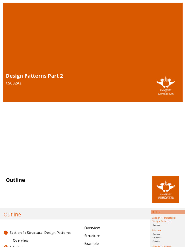 ACSSE CSC2A 2022 Lecture12 Design Patterns Part II | PDF | Inheritance ...