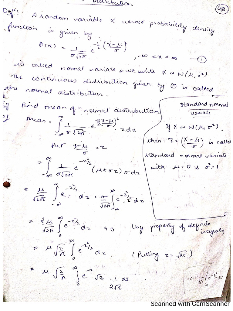 Normal Distribution | PDF