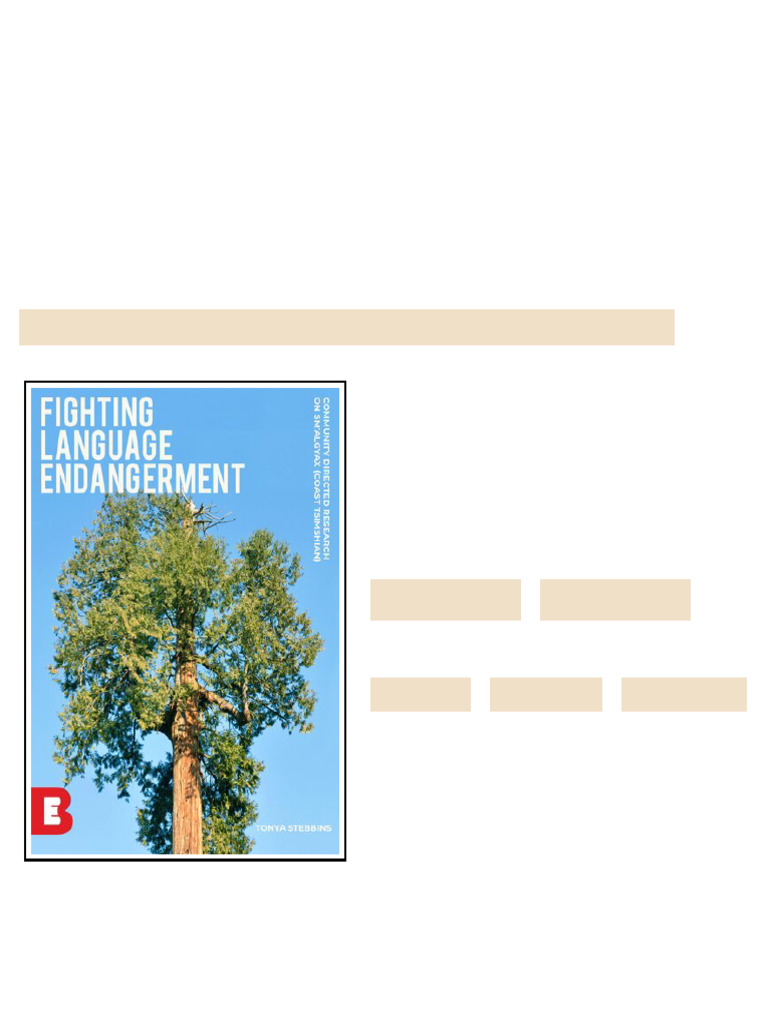 (Ebook) Fighting Language Endangerment. Community Directed Research on ...