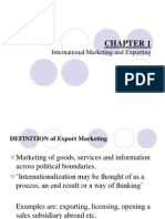 International Marketing and Exporting