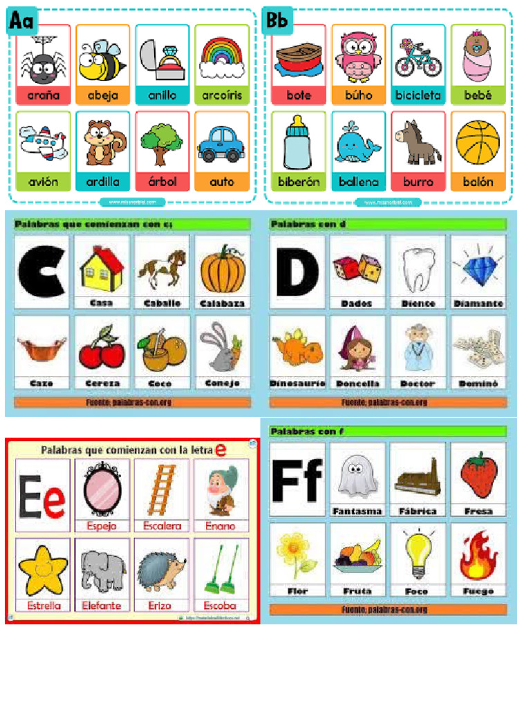 Figuras Con Las Letras Del Abecedario | PDF