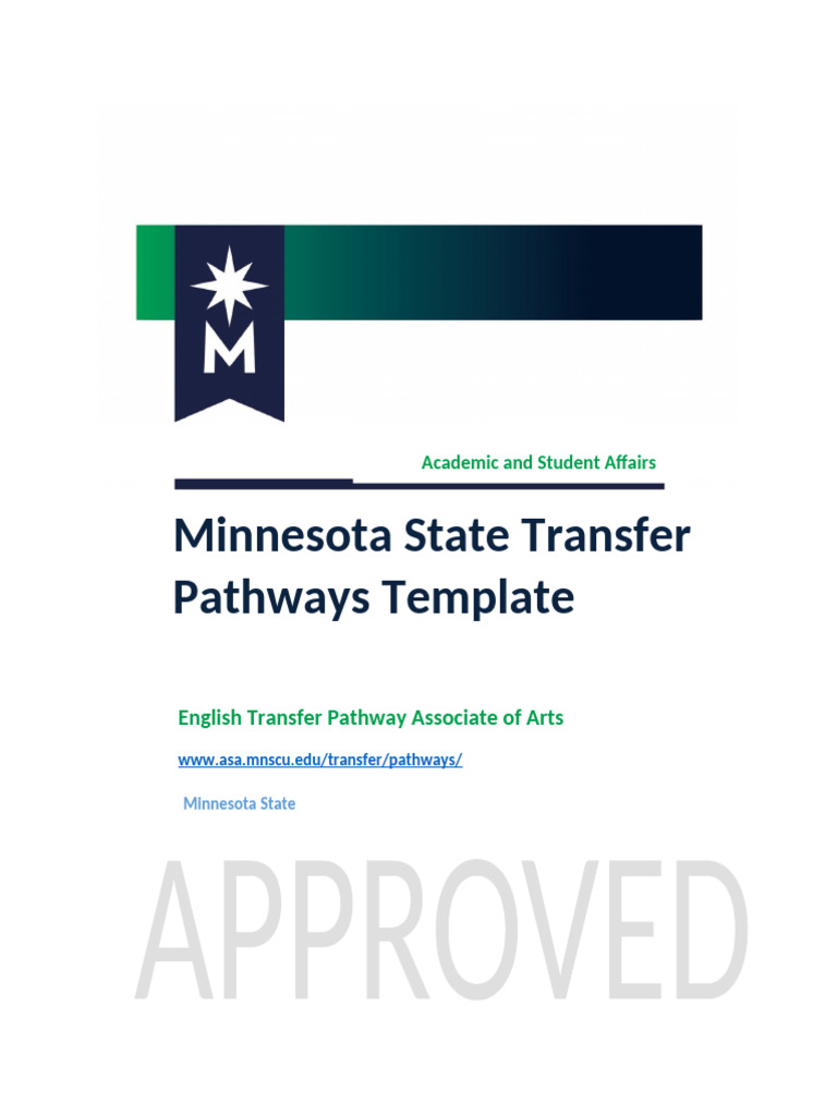 English Transfer Pathway AA Guide | PDF | Academic Degree | Associate ...
