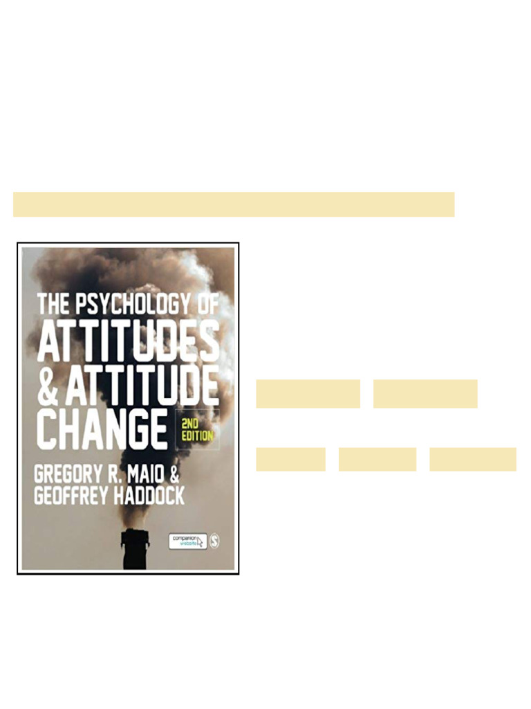 Test Bank for The Psychology of Attitudes and Attitude Change Second ...