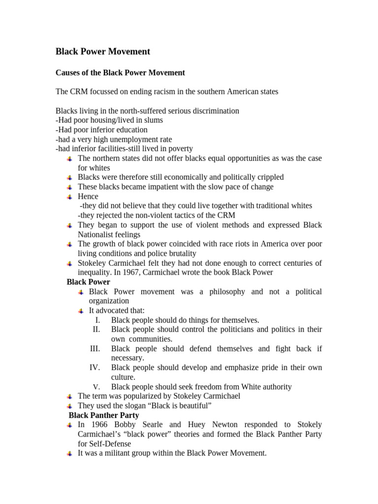 Black Power Movement 20230511052800 | PDF | Black Power | Malcolm X