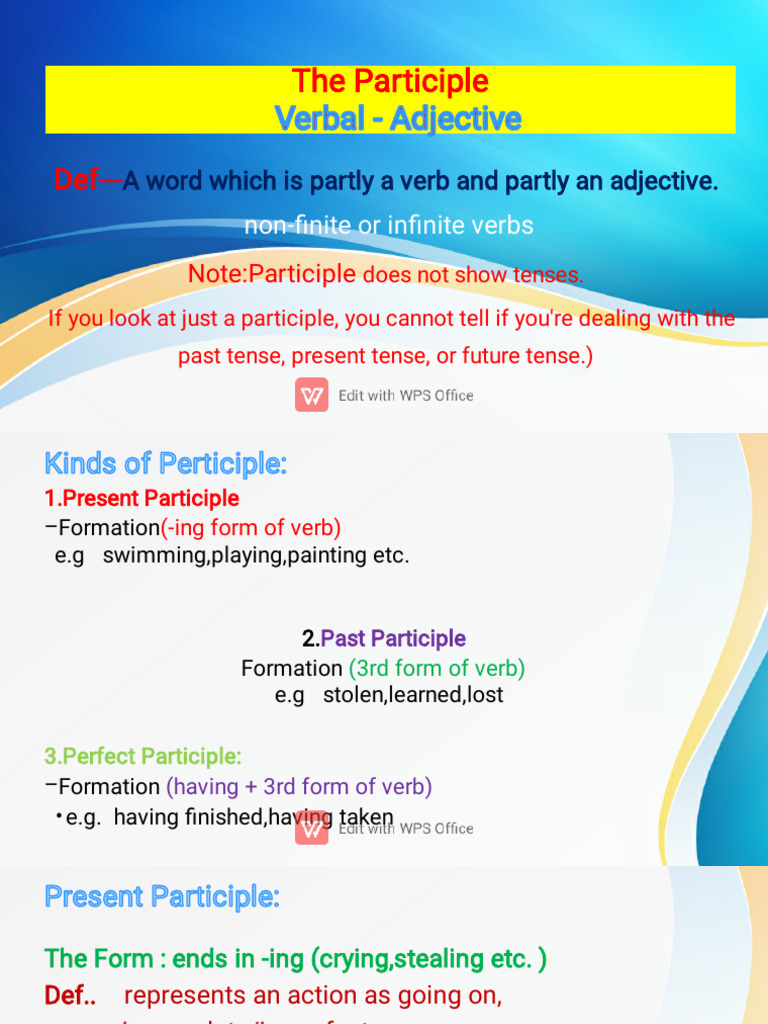 The Participle - Copy(2) | PDF