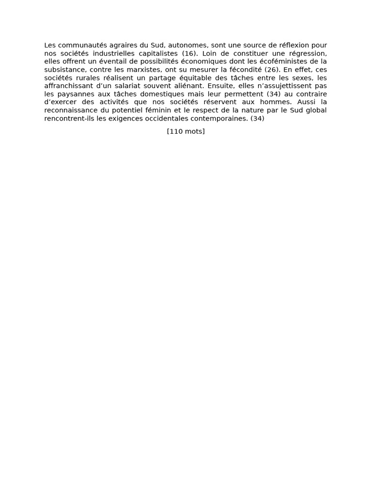 Économie et Égalité dans les Communautés Agraires | PDF