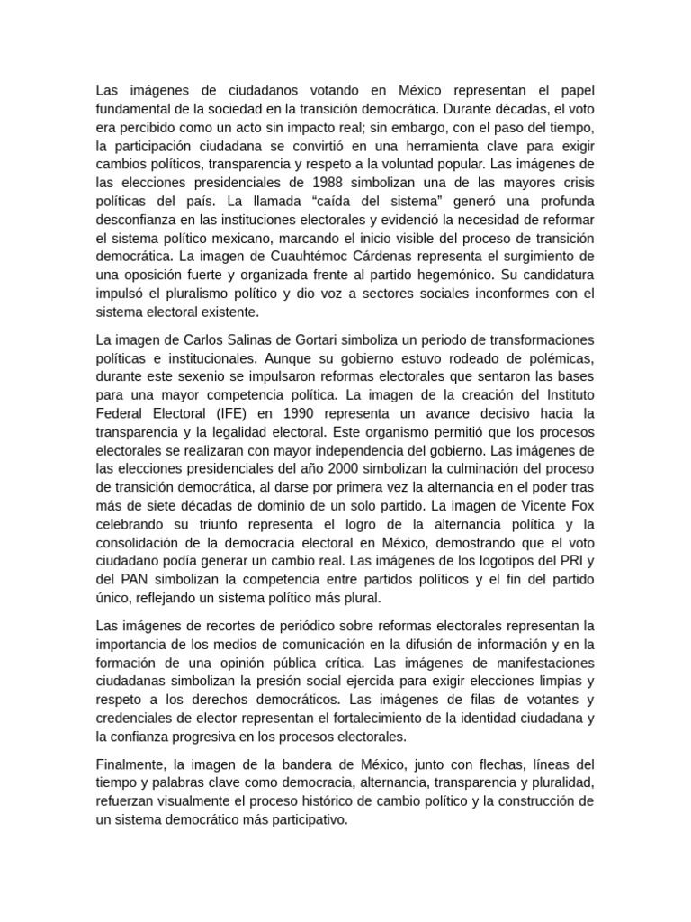 Imágenes del Voto y la Democracia en México | PDF | Democracia ...