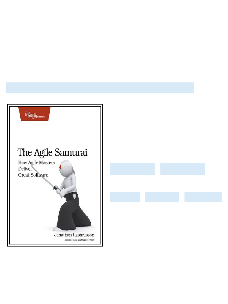 The Agile Samurai How Agile Masters Deliver Great Software 1st Edition ...