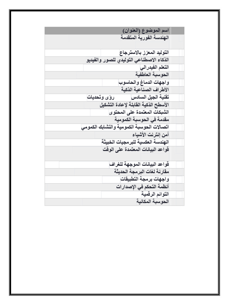 Selected Topics | PDF